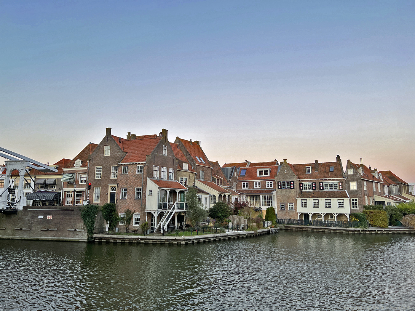 [Enkhuizen, Village Across Bridge]