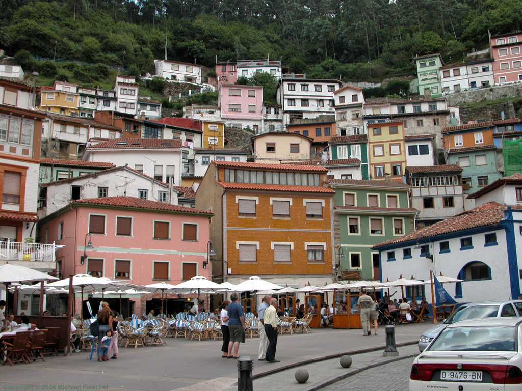 [Cudillero-Vertical Homes on the Cliffs. Click on image for another image from Cudillero or use the links below for other destinations in Asturias and across the continents.]